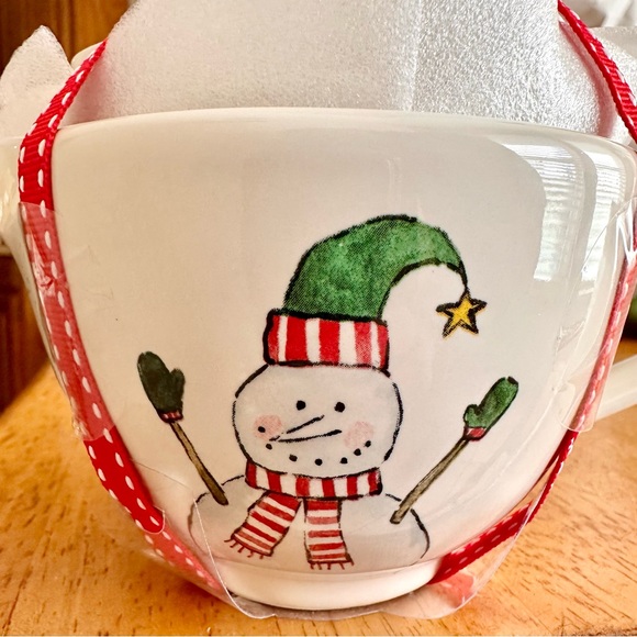 Rae Dunn Christmas Snowman Designs Ceramic Measuring Cups BRAND NEW!! - Picture 2 of 4